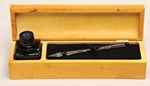 Amazon Com Deluxe Glass Dipping Pen Set With Box Ink Multi Color