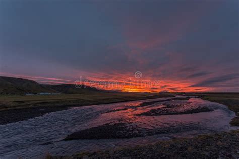 Sunrise In Skogar Iceland Stock Image Image Of Nature 64524383
