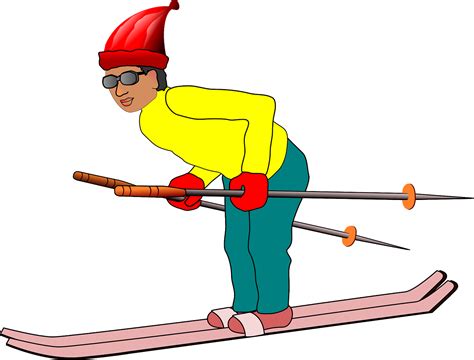Skifahrer Mann Sport Kostenlose Vektorgrafik Auf Pixabay Pixabay