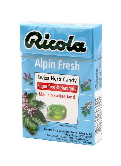 Ricola Sugar Free Candies Alpin Fresh Pck 45g Klikindomaret