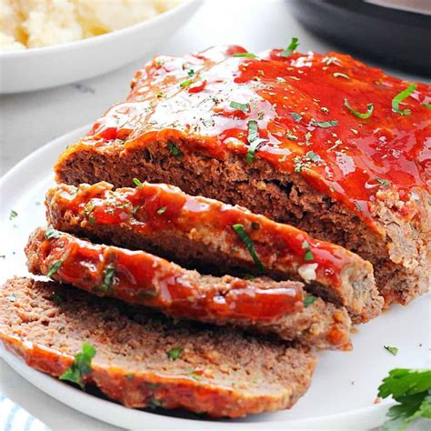 Let us know how it went in. Instant Pot Meatloaf with mashed potatoes - Crunchy Creamy ...