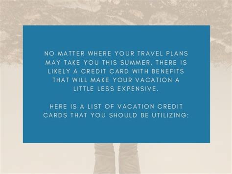 Best Vacation Credit Cards