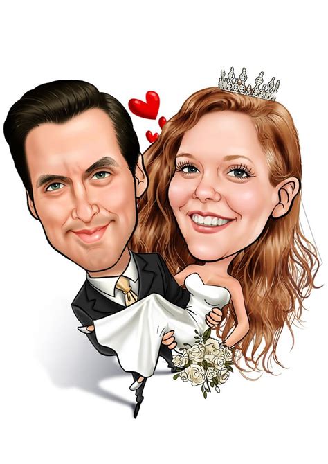 75% off and free shipping through august 10th*. wedding caricatures - Google Search (с изображениями ...