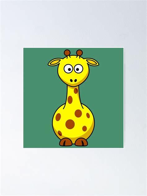 Baby Giraffe Poster For Sale By Ludiegball Redbubble