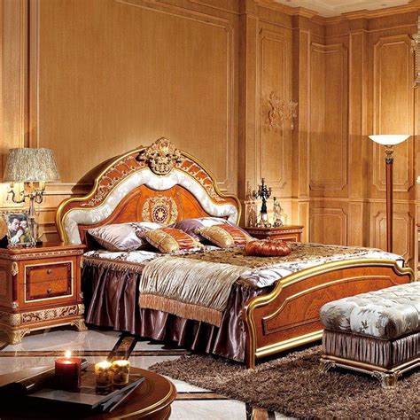 Europe Classic Style Beech Solid Wood Bedroom Furniture Senbetter