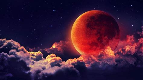 Unduh 64 Wallpaper Red Moon Foto Populer Terbaik Postsid