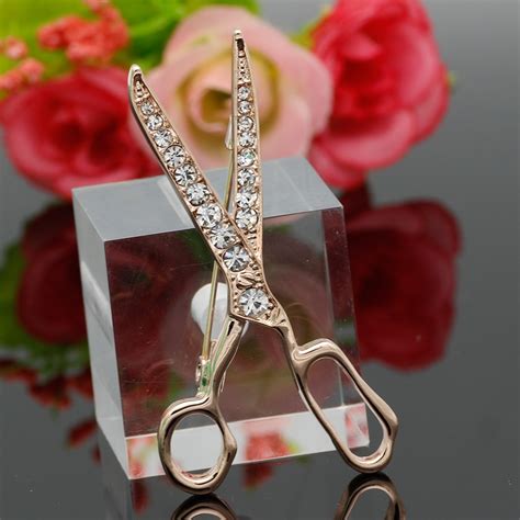 Tool Jewelry Scissors Brooch Personality Women Brooches Collar