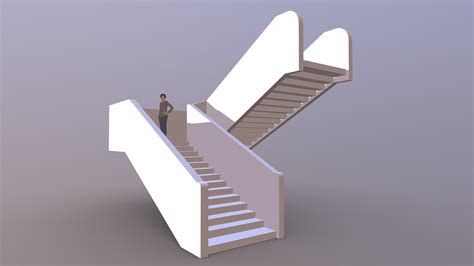 U Shaped Staircase Buy Royalty Free 3d Model By Budakbina A7ec986