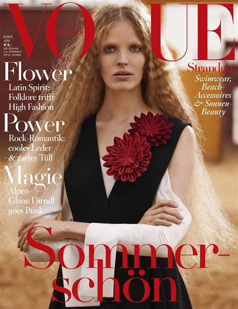 Die Vogue Cover Des Jahres 2015 Vogue Germany Fashion Cover Vogue