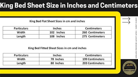 King Bed Sheet Size In Inches And Centimeter Aanyalinen