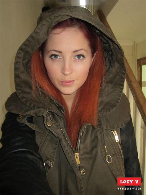 Lucy V Strips From Her Winter Jacket On The Stairs Porn Pictures Xxx