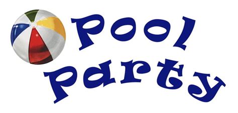 Swim Pool Party Clipart Clip Art Library