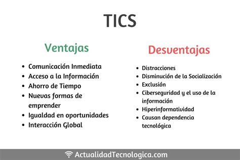 Ventajas Y Desventajas De Las Tics Actualidad Tecnologica