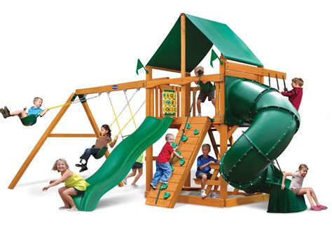 Gorilla Playsets Mountaineer Wooden Playset Boxed Wooden Playscapes