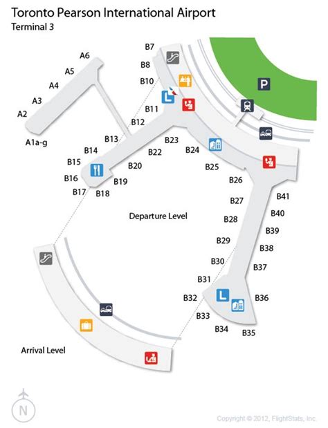 Yyz Pearson International Airport Terminal Map Airports Pinterest