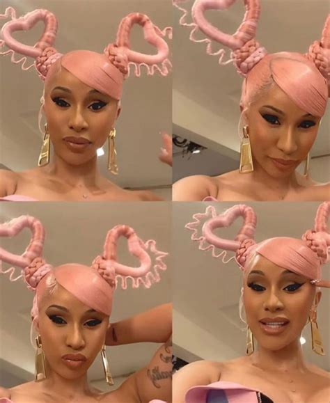 Besides the style, you can also copy the color: Pin by Lexxii on Hairstyles in 2020 | Cardi b, Heart hair ...