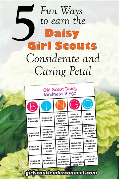 5 Fun Activities To Earn The Considerate And Caring Petal Daisy Girl