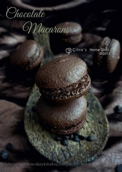 Citras Home Diary Dark Chocolate Macarons With Chocolate Coffee Filling