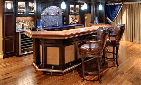 Many people like to use an epoxy resin on their bar. Commercial or Residential Wood Bar Top Photos for Wet Bar