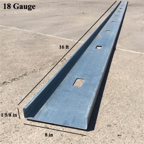 8 In X 16 Ft X 18 Gauge 43 Mil Structural Steel Stud W 1 58 In Flange