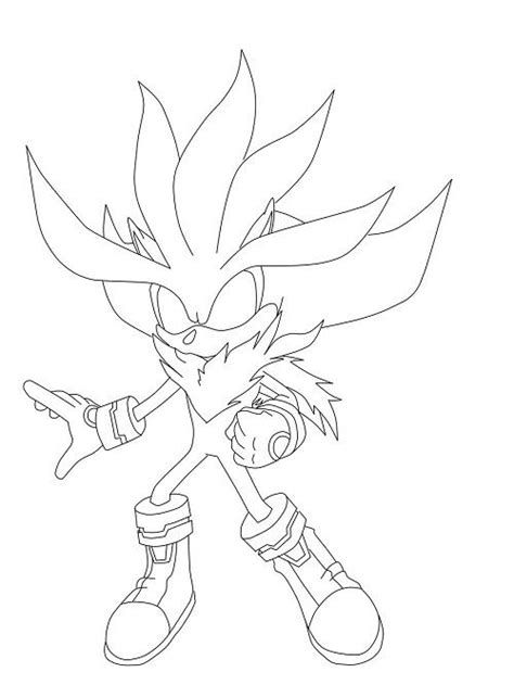 Silver The Hedgehog Coloring Pages