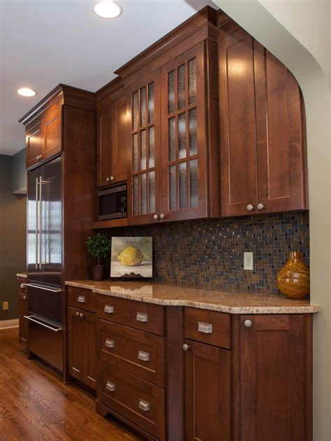 Craftsman Kitchen With Alder Cabinets And Granite Countertops Hgtv