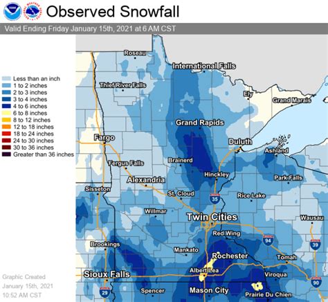 Here Are Minnesota Snow Totals From Thursday Friday Winter Storm