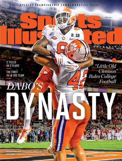 Sports Illustrated Commemorative 2018 Clemson Tigers Sports
