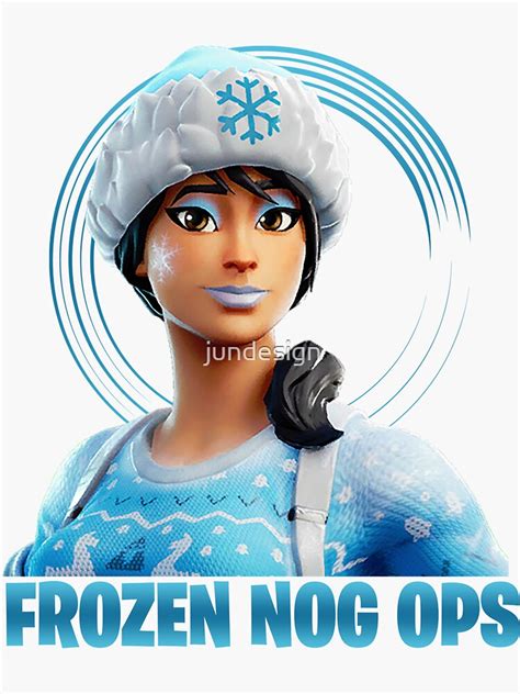 Frozen Nog Ops Sticker By Jundesign Redbubble
