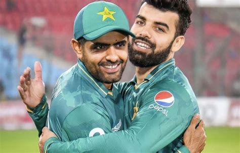 Two Pakistan Cricket Players Hugging Each Other On The Field