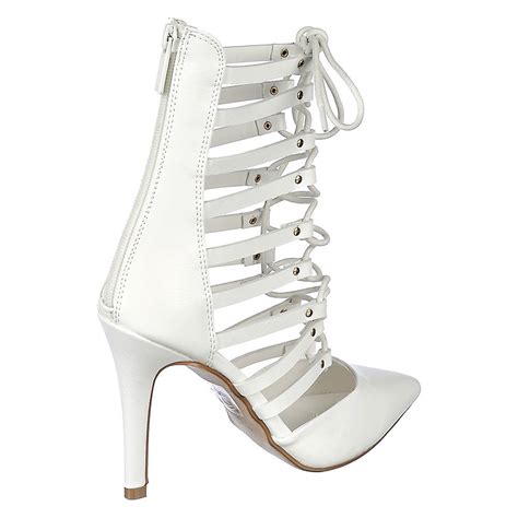Fortune Dynamics Slope S Strappy High Heels Fd Slope S White Shiekh