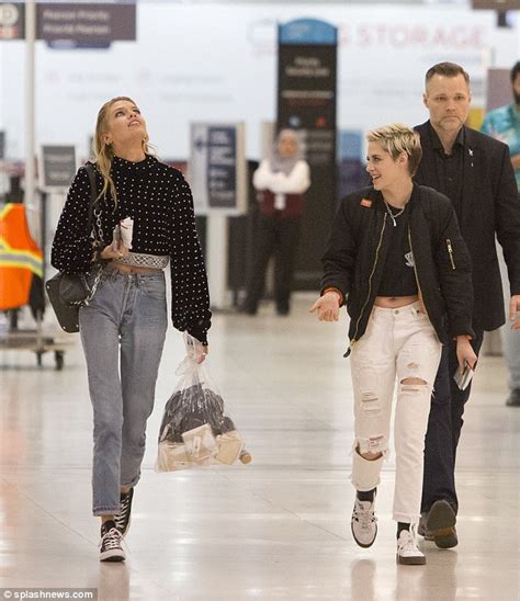 Kristen Stewart And Stella Maxwell Flash Their Midriffs To Fly Out Of