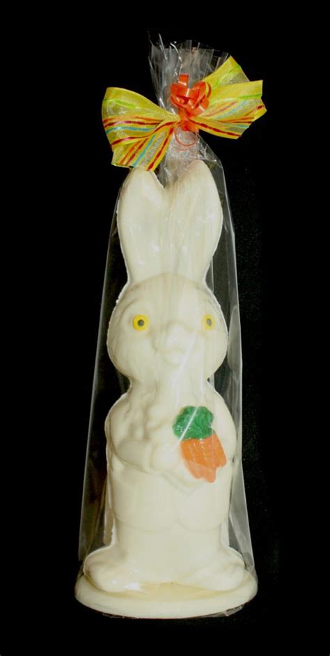 Rabbit Holding Carrots White Marshville Chocolates