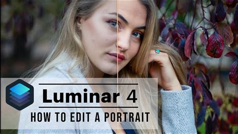 How To Edit A Portrait In Luminar 4 Youtube