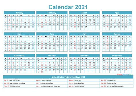 This free calendar 2021 printable sets up the bar in organizing and scheduling. Free Editable Printable Calendar 2021 - Template No.ep21y5