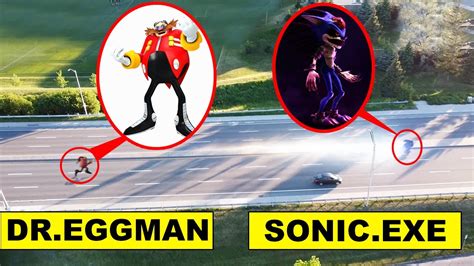 Drone Catches Dreggman Chasing Sonicexe On The Highway Dr Eggman