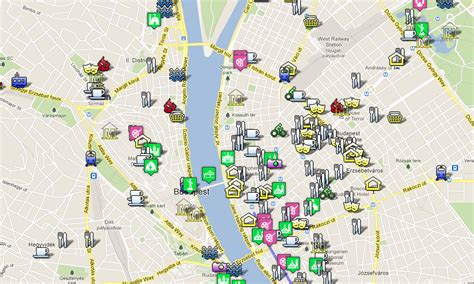 Budapest Attractions Map Pdf Free Printable Tourist Map Budapest Waking Tours Maps 2019