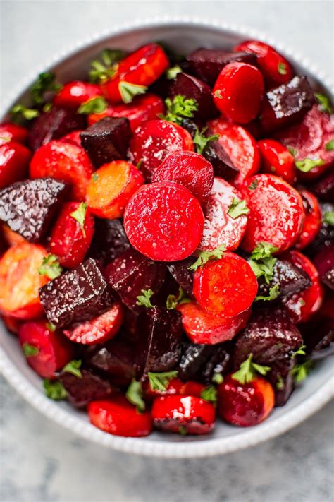 This Maple Roasted Beets And Carrots Recipe Is An Easy Colorful And