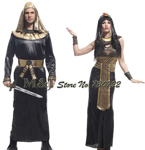 Free Shippinghalloween Couples Adult Men And Women Cos Costumes Egypt Crown Princess Egyptian