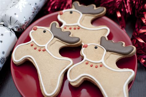 Photo of Christmas reindeer gingerbread cookies | Free christmas images