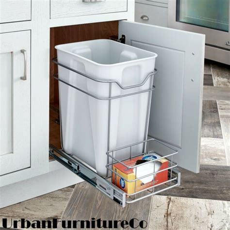 Our waste bin cabinets are available in multiple sizes, 600, 900 and 1200mm, and features a hinged door with a removable bin, composite worktop and adjustable feet. Cabinet Pull-out Trash Waste Bin Can Holder 24-quart Under ...