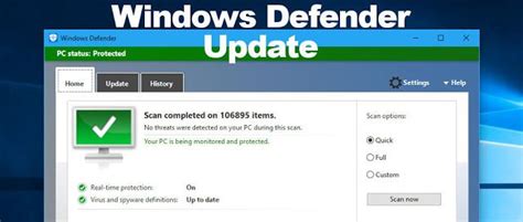 Cara Update Windows Defender Windows 10 Online