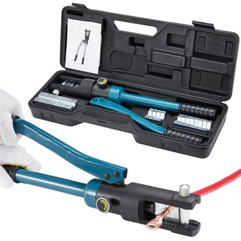 Spurgehom 16 Ton Hydraulic Crimping Tool 9 Awg To 600mcm Battery Cable