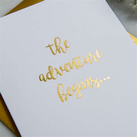 The Adventure Begins Wedding Card By Posh Totty Designs Creates