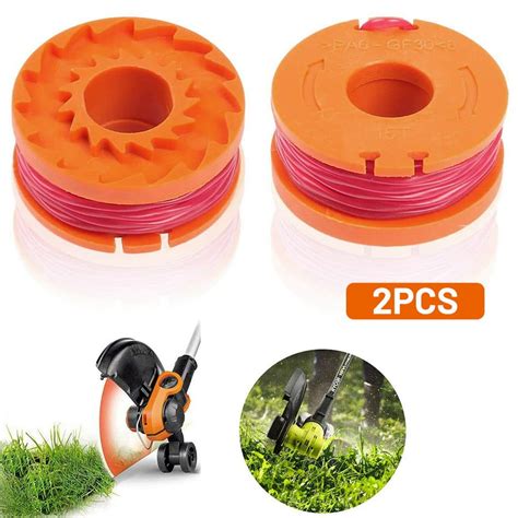 2pcs For WORX WG150E WA0004 Replacement Spool And Line For Grass