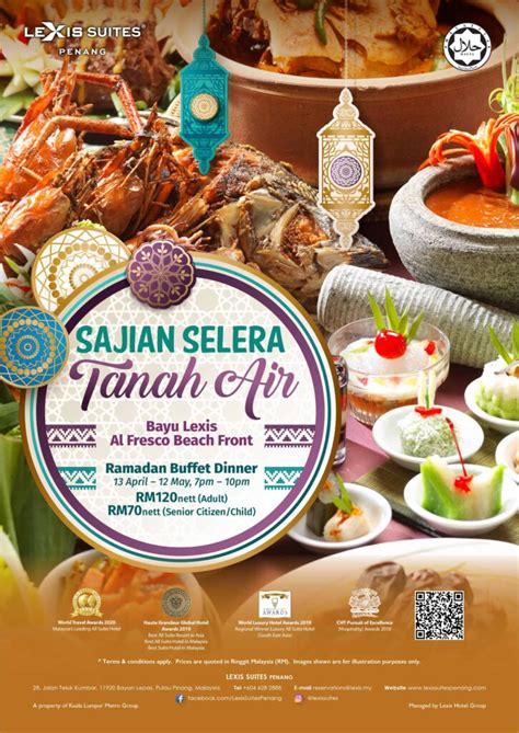 Buy 5 Free 1 - Lexis Suites Penang Ramadan Buffet Dinner - SmartDory