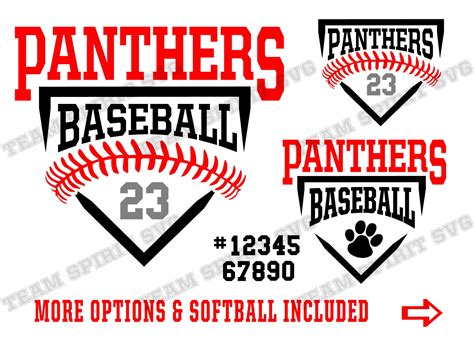 Png Panthers Baseball Softball Mascot Svg Digital Cut File Digital