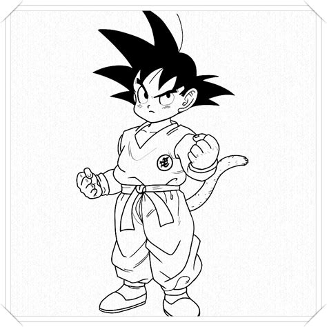colorear goku fase 4 - 🥇 Dibujo imágenes