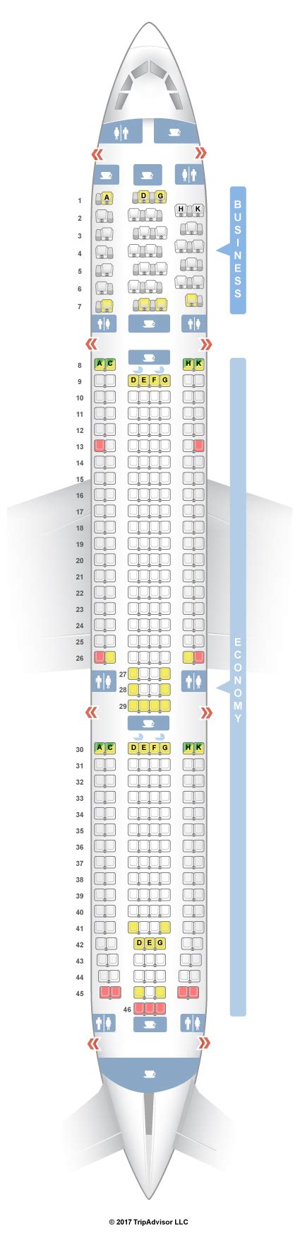 Seatguru Seat Map Aer Lingus Airbus A330 300 333