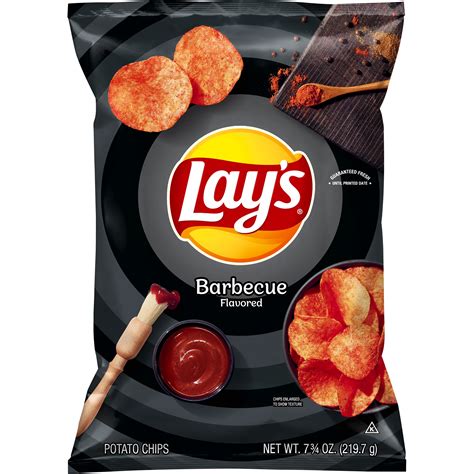 Frito lay states on their website that while these products may share the same manufacturing lines with products that contain gluten, the lines are cleaned in between every production run so these. Lay's Potato Chips, Barbecue Flavor, 7.75 oz Bag - Walmart.com